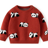 Panda  Jacquard Knitted  Sweater