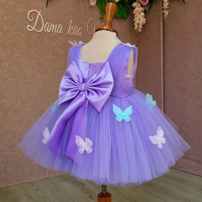 3D butterfly tutu party dress