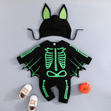 Halloween Bat shaped jumpsuit with hat