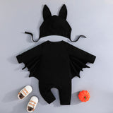 Halloween Bat shaped jumpsuit with hat