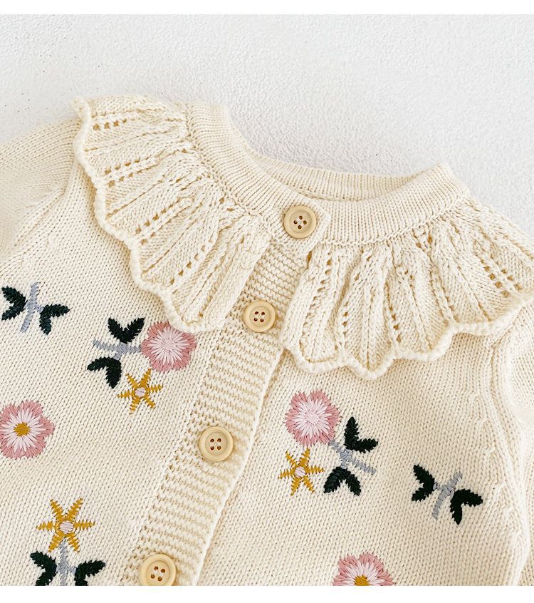 Embroidered Knitted Cardigan