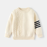 Striped knitted pullover