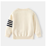 Striped knitted pullover