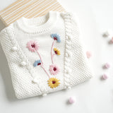 Floral Hand Embroidered Pullover